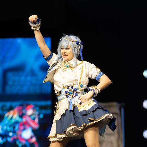 Hoshimachi Suisei from Hololive
Cosplayer: Hanah FCRP
https://www.instagram.com/hanah_fcrp/